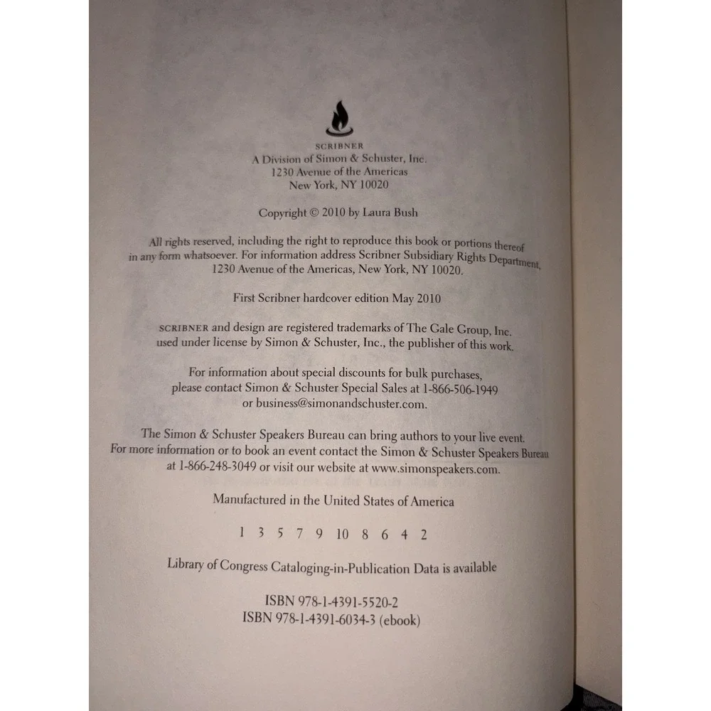 LAURA BUSH SPOKEN FROM THE HEART *SIGNED *LTD FIRST EDITION* W/Clam Shell Box#38